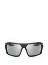 Nike Traverse Geometric-frame Sunglasses In Black
