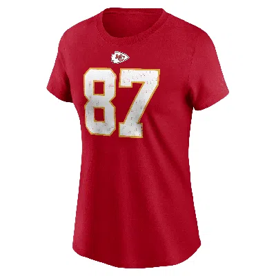 Nike Travis Kelce Kansas City Chiefs  Women's Nfl T-shirt In Red