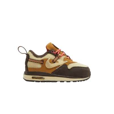 Pre-owned Nike Travis Scott X Air Max 1 Td 'baroque Brown' | Infant Size 5