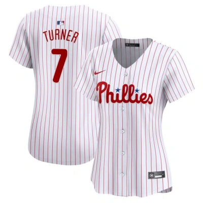 Nike Trea Turner White Philadelphia Phillies Home Limited Player Jersey