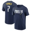 Nike Men's Trea Turner Royal Philadelphia Phillies 2024 City Connect Fuse Name Number T-shirt In Blue