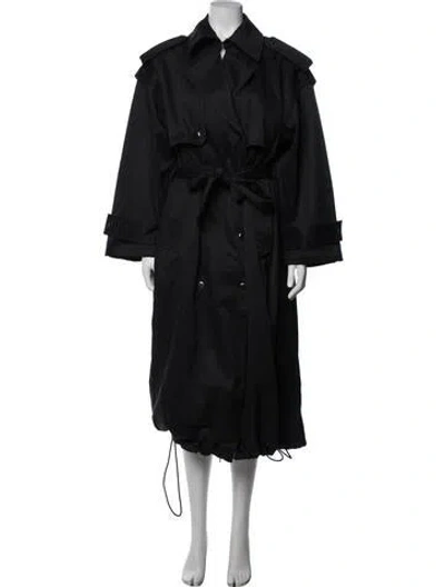 Pre-owned Nike Trench Coat In Black