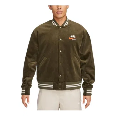 Nike Trend Bomber Jacket 'green' In Brown