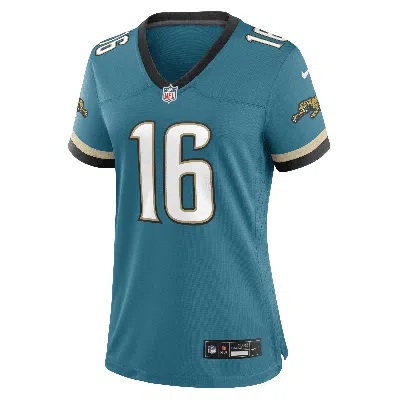 Nike Trevor Lawrence Teal Jacksonville Jaguars Prowler Throwback Game Jersey