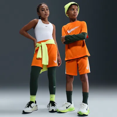 Nike Trophy23 Big Kids' Dri-fit Shorts In Orange