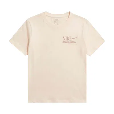 Pre-owned Nike T-shirt 'chalk/particle Pink' | White | Men's Size L