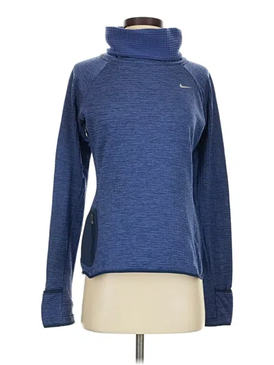 Pre-owned Nike Turtleneck Sweater In Blue