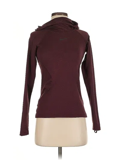 Pre-owned Nike Turtleneck Sweater In Burgundy