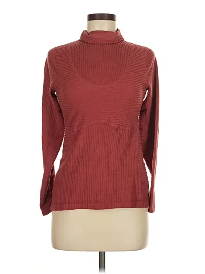 Pre-owned Nike Turtleneck Sweater In Burgundy