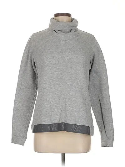 Pre-owned Nike Turtleneck Sweater In Gray