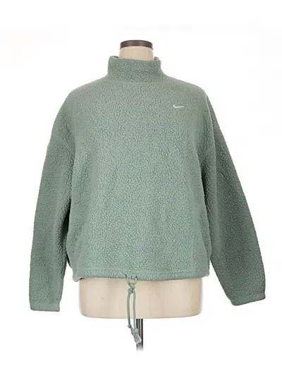 Pre-owned Nike Turtleneck Sweater In Green
