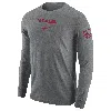 Nike Tuskegee  Men's College Long-sleeve T-shirt In Grey