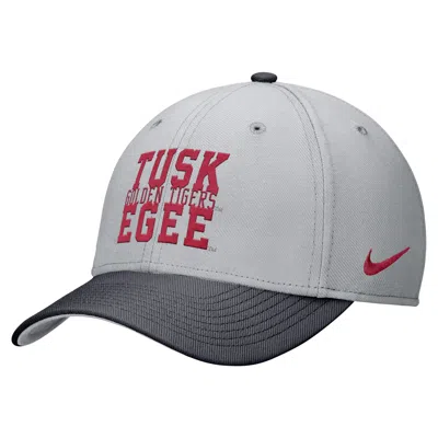 Nike Tuskegee University Swooshflex  Unisex Dri-fit College Cap In Grey