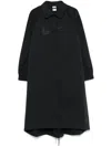 Nike Twill Trench Coat In Black