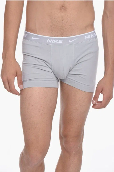 Nike Two-tone 2 Pairs Of Boxers Set In Gray