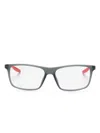 Nike Two-tone Rectangle-frame Glasses In Grey
