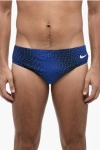 Nike Two-tone Swim Briefs With Embroidered Logo