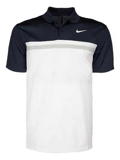 Nike Two-toned Short-sleeve Polo Shirt In Black