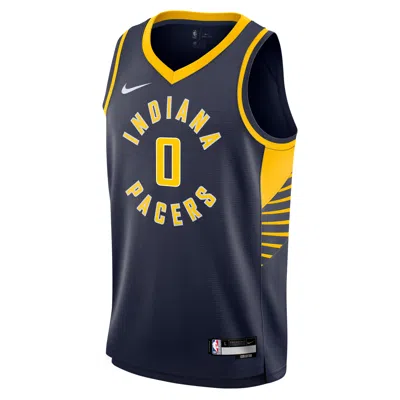 Nike Tyrese Haliburton Indiana Pacers 2024/25 Icon Edition Big Kids'  Nba Swingman Jersey In Blue