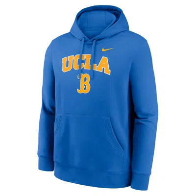 Nike Ucla Arch  Men's College Pullover Hoodie In Blue
