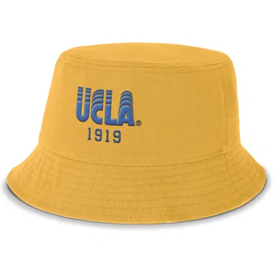Nike Ucla Bruins Legacy Apex  Unisex College Bucket Hat In Yellow