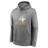 Nike Ucla Bruins Legacy Club Primary Logo  Men's College Pullover Hoodie In Grey