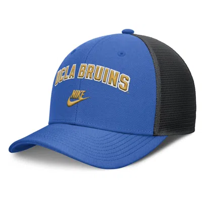 Nike Ucla Legacy Arch Rise  Men's Dri-fit College Trucker Adjustable Hat In Blue