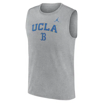 Nike Ucla Primetime Arch Legend  Men's Dri-fit College Muscle Tank Top In Gray