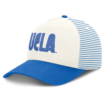 Nike Ucla Rise  Unisex Dri-fit College A-frame Adjustable Hat In Blue