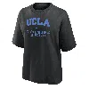 Nike Ucla  Women's College Boxy T-shirt In Black