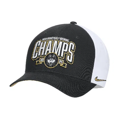 Nike Uconn Classic99 2024 National Champ  Unisex College Basketball Cap In Black,whit