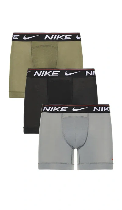 Nike Ultra Comfort Boxer Brief 3 Pack In Ash