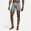 Nike Men's Ultra Comfort Dri-fit Long Boxer Brief (3-pack) In Grey