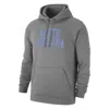 Nike Unc Club Fleece  Men's College Pullover Hoodie In Grey