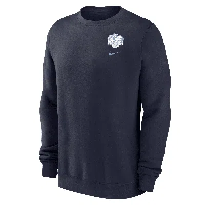 Nike Unc Club Fleece  Men's College Sweatshirt In Blue