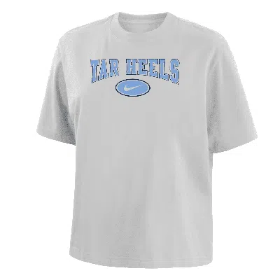 Nike Unc  Women's College Boxy T-shirt In White