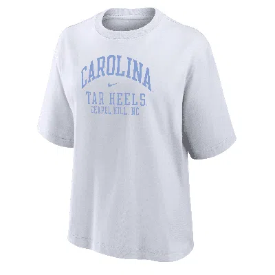 Nike Unc  Women's College Boxy T-shirt In White