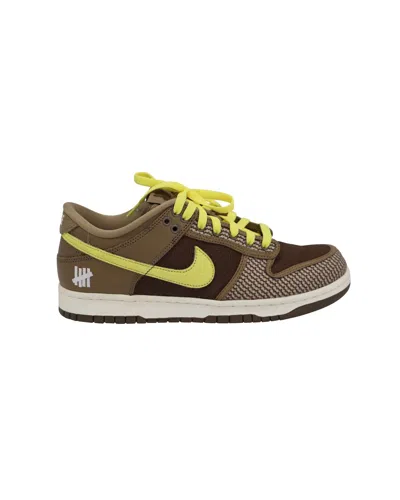 Nike Undefeated X Dunk Sp Trainers In 'canteen' Brown Leather In Green