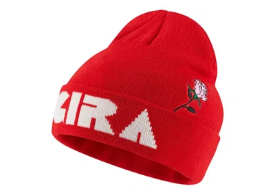 Pre-owned Nike Undercover Gyaksou Gira Beanie Hat In Red/white