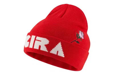 Pre-owned Nike Undercover Gyaksou Gira Beanie Hat Red/white