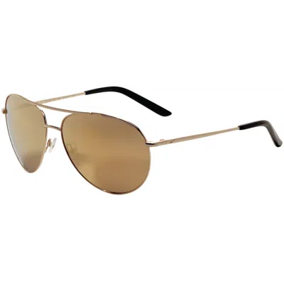 Nike Unisex 61 Mm Gold Sunglasses In Burgundy