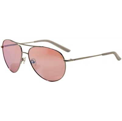 Nike Unisex 61 Mm Silver Sunglasses In Pink