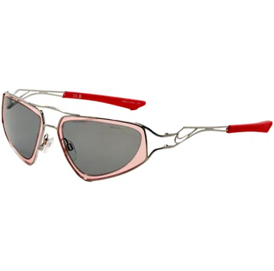 Nike Unisex 63 Mm Silver Sunglasses In Pattern