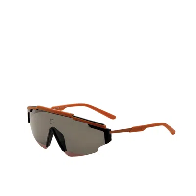 Nike Unisex 64 Mm Blue Sunglasses In Brown