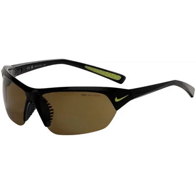 Nike Unisex 69 Mm Black Sunglasses In Green