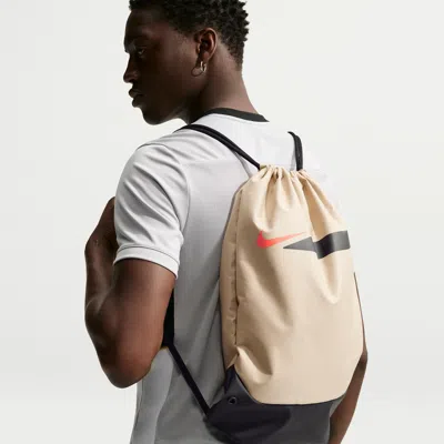 Nike Unisex Academy Soccer Gym Sack (18l) In Brown