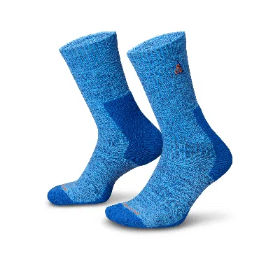 Nike Unisex  Acg Everyday Cushioned Crew Socks (1 Pair) In Blue