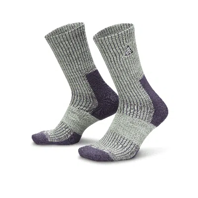 Nike Unisex  Acg Everyday Cushioned Crew Socks (1 Pair) In Green