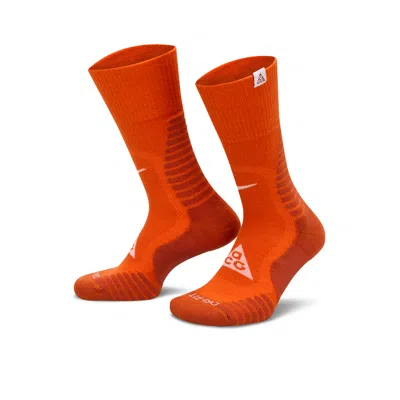 Nike Unisex  Acg Outdoor Cushioned Crew Socks (1 Pair) In Orange