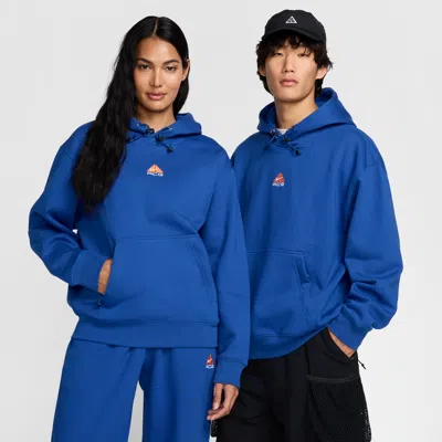 Nike Unisex  Acg Therma-fit Fleece Pullover Hoodie In Blue